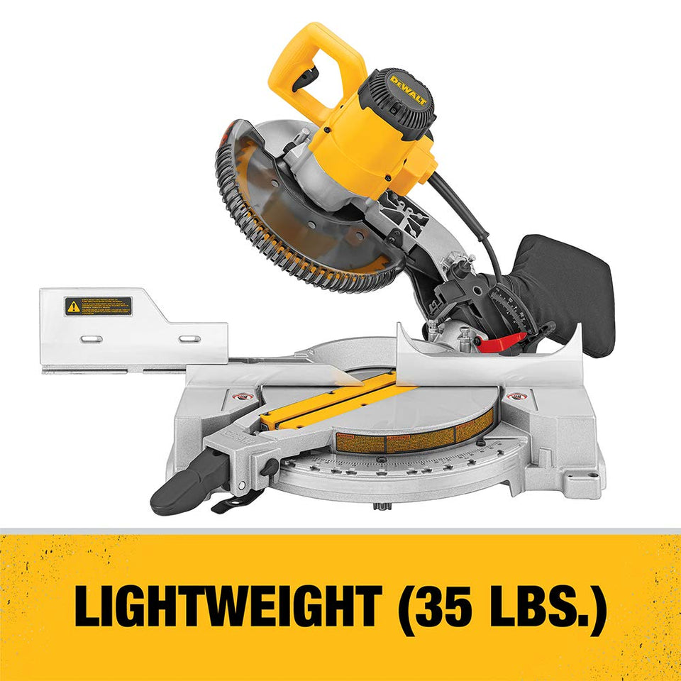 DeWalt DW713 15 Amp 25.4 cm compuesto sierra ingletadora y hoja de sierra Combo Pack