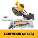 DeWalt DW713 15 Amp 25.4 cm compuesto sierra ingletadora y hoja de sierra Combo Pack