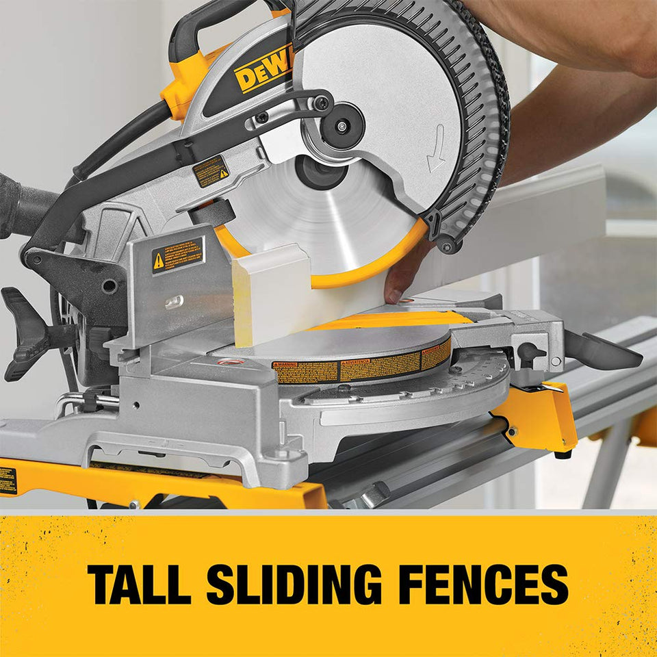 DeWalt DW713 15 Amp 25.4 cm compuesto sierra ingletadora y hoja de sierra Combo Pack