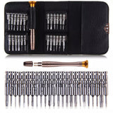 TFHEEY 25 en 1 juego de destornilladores Mini Set de destornilladores de precisión electrónica herramientas Kit de reparación para teléfono celular, reloj, PC, computadora portátil, cámara digital