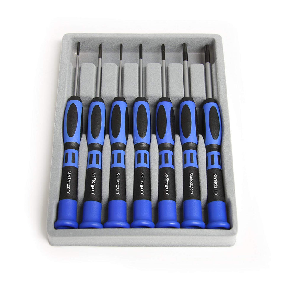 StarTech CTK100P Juego Kit de Destornilladores Desarmadores de Precisión con 7 Piezas, Torx Phillips Plano